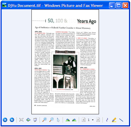 Converted document in default image viewer.